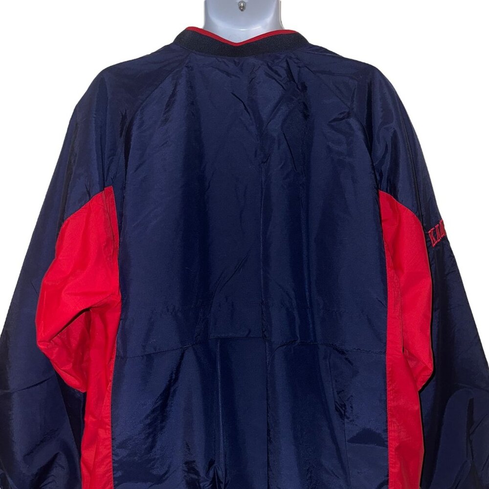 Nike Team University of Kansas KU Pullover Windbreaker Mens XL Red White Blue - Picture 7 of 11